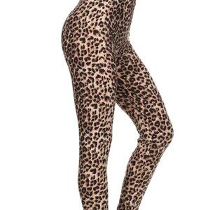 Buttery Soft Cheetah Animal Print One Size Leggings